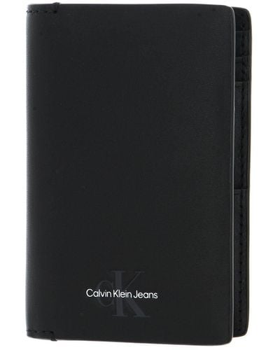 Calvin Klein Monogramma Soft Compact Bifold - Nero