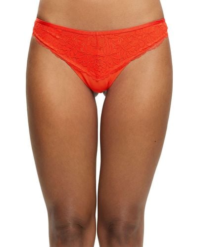 Esprit Bodywear Seasonal Lace Rcs Brz.brief Brazilian Slip - Oranje