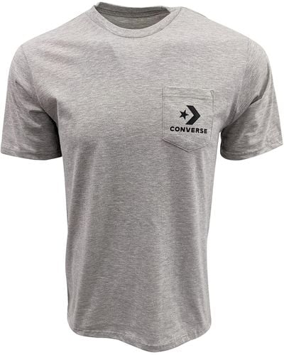 Converse Pocket Crewneck T-Shirt - Grau