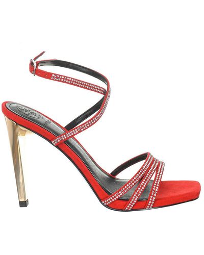 Guess Flbae4esu03 Sandalen Met Origineel Design Met Meerdere Bandjes - Rood