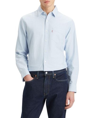 Levi's Sunset 1-pocket Standard Button Down Collar Shirt - Blue