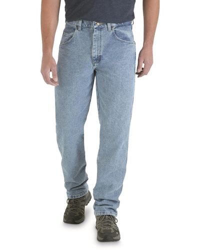 Wrangler Rugged Wear Relaxed Fit Jeans - Blau