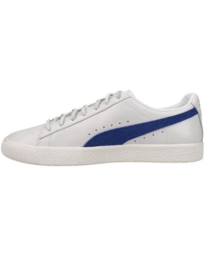 PUMA Mens Clyde Soho Nyc Lace Up Trainers - Blue
