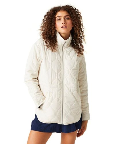 Regatta S Courcelle Full Zip Quilted Coat - White