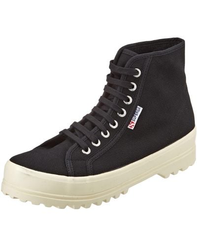 Superga 2341 Alpina Gum Oxford-Schuh - Schwarz