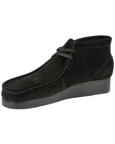 Clarks Padmore Black Ankle Boots Shoes S Sz 9 Uk