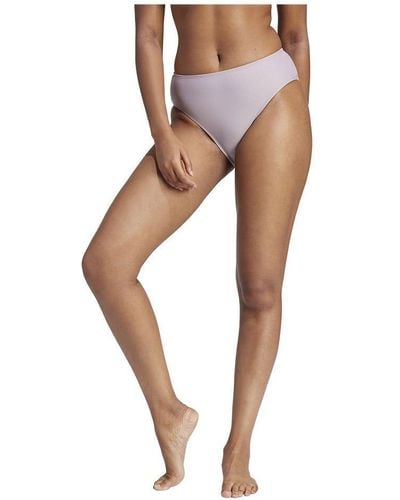 adidas Iconisea High-Waist Bikinihose - Weiß