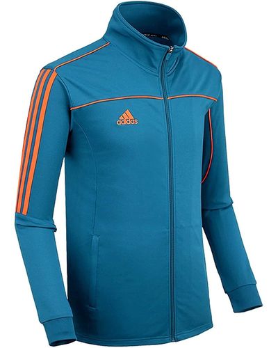 adidas Knitted 3-stripe Tricot Martial Arts Team Jacket - Blue