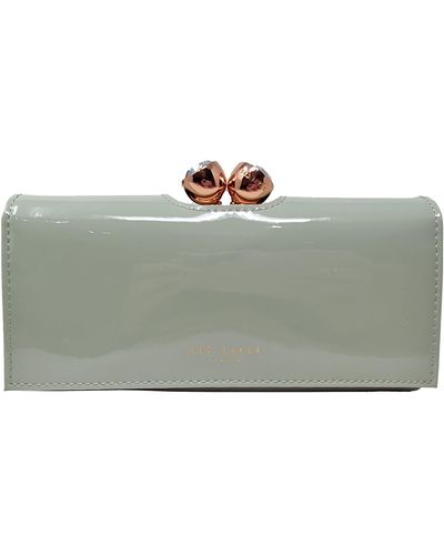 Ted Baker Matinée in pelle verniciata Honeyy Twisted Bobble in oliva - Nero