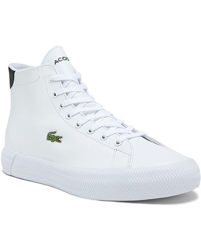 Lacoste Sneakers Gripshot Mid en cuir - Blanc
