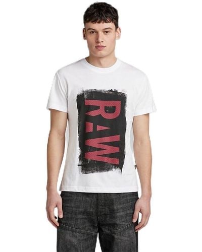 G-Star RAW Painted Raw Gr R T T-shirt - White