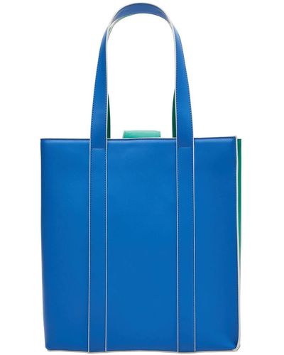 S.oliver (Bags) TOTE LARGE: Shopper in Colour Blocking-Optik - Blau