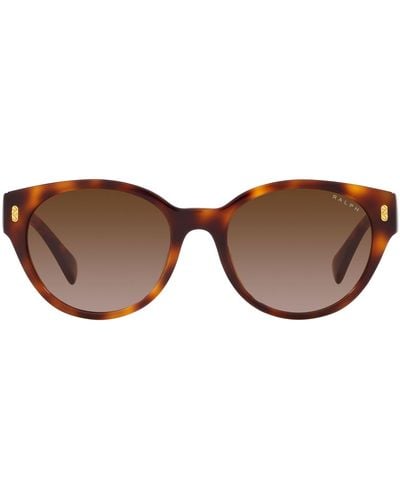 Ralph By Ralph Lauren Ra5302u Universal Fit Round Sunglasses - Black