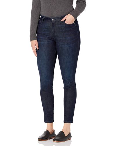 Amazon Essentials Vrouwen Curvy Skinny Jean,donker Wassen,10 Short - Blauw