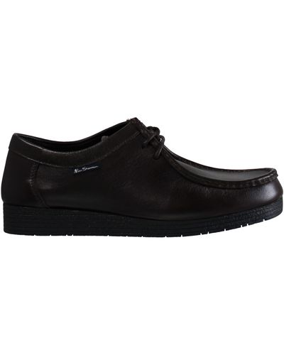 Ben Sherman Quad Lace-up Brown Smooth Leather S Shoes Ben3004_743 - Black