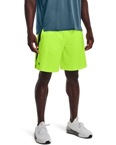 Under Armour S Tech Vent Shorts Green L - Yellow