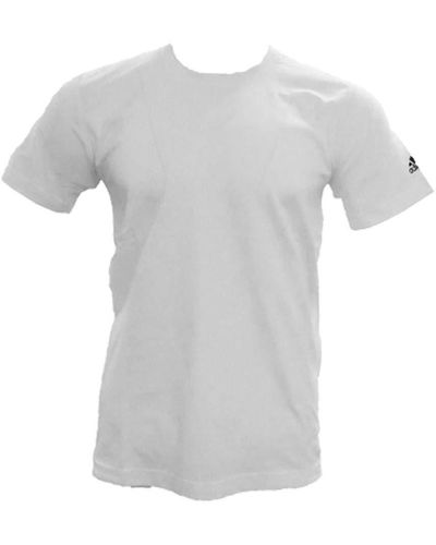 adidas Event Tee Sports Casual T-shirt S White - Grey