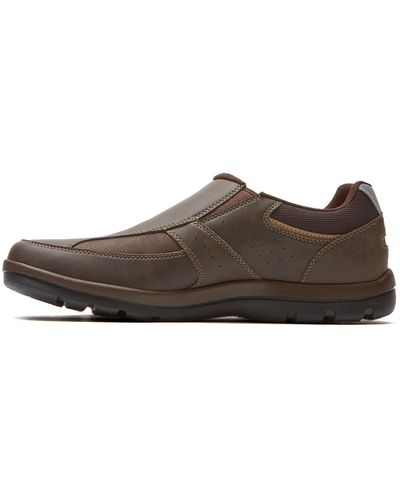 Rockport Gyk Slip On Shoes, 12.5 Uk, Brown