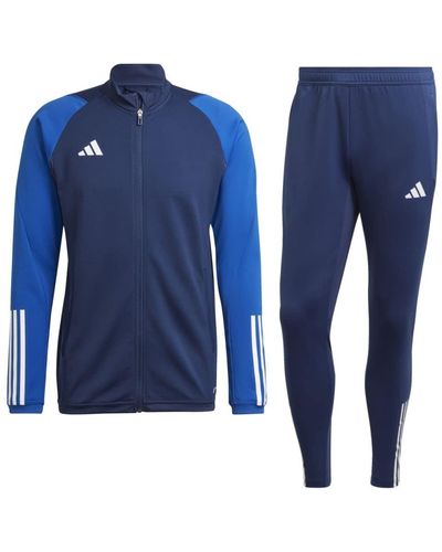 adidas Fußball Tiro 23 Competition Trainingsanzug Jacke Hose navy Gr XL - Blau