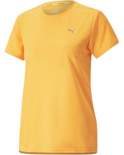 PUMA Run Favorite Short Sleeve Tee T-shirt - Yellow