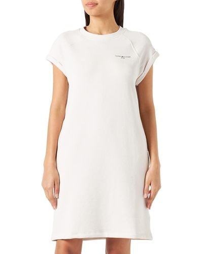 Tommy Hilfiger T-Shirt Kleid 1985 mit Taschen - Weiß