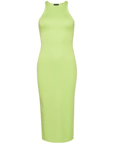 Superdry Studios Jersey Racer Dress W8011322A Bright Lime Green 8 Mujer - Verde