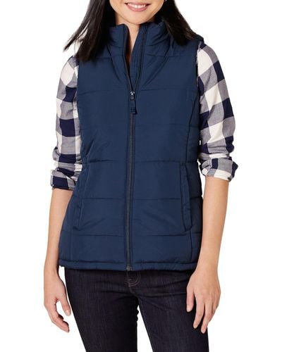 Amazon Essentials Heavy-Weight Puffer Vest Down-Outerwear-Vests - Blu