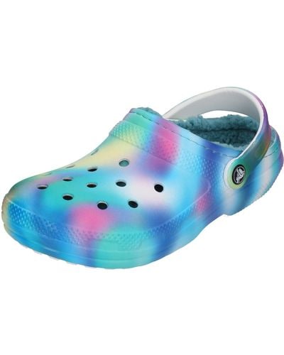 Crocs™ Classic Lined Solarized Clog Pure Water Multi - Zwart