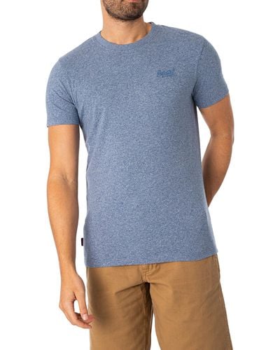Superdry Essential Logo Emb Tee T-Shirt - Blau