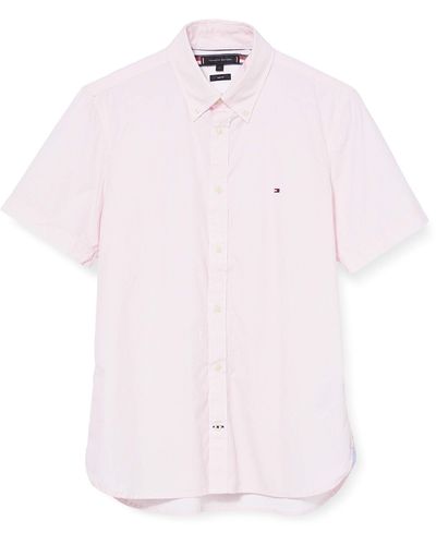 Tommy Hilfiger Slim Essential Print Shirt S/s Chemise - Rose