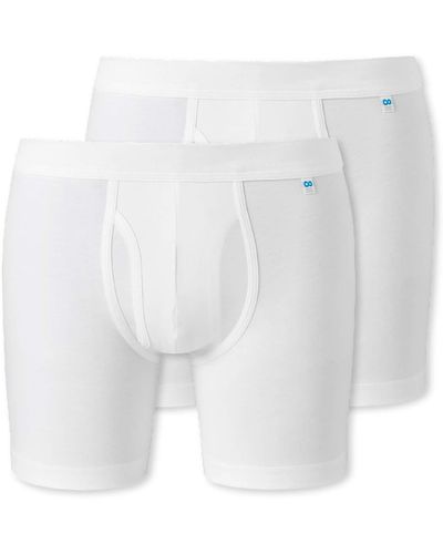 Schiesser Cyclist Shorts - 172472-2er - Weiß