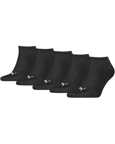 PUMA Plain Sneaker-Trainer Socks - Negro