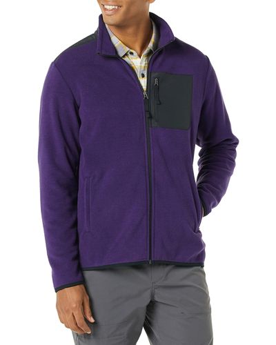Amazon Essentials Full-zip Fleece Jacket - Purple