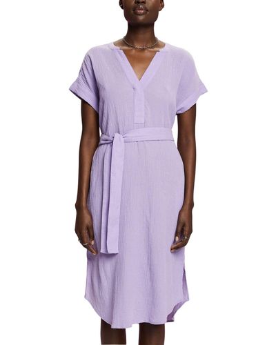 Esprit 033ee1e304 Dress - Purple