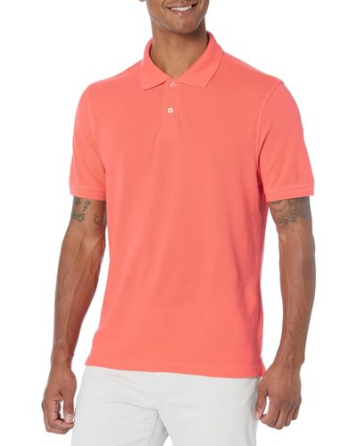 Amazon Essentials Piqué-Poloshirt aus Baumwolle - Pink