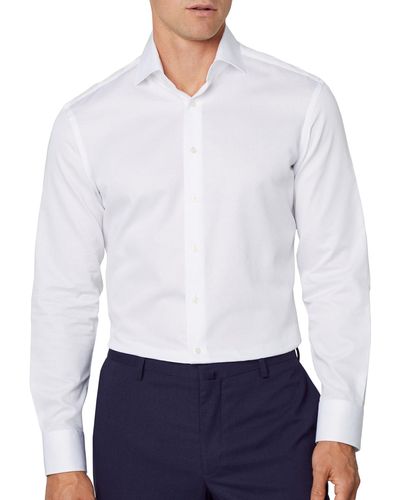 Hackett Dobby Texture Shirt - White