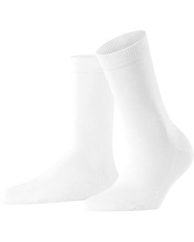 FALKE Women Family Socks - 94% Cotton, White (white 2009), Uk 5.5-8 (manufacturer Size: 39-42), 1 Pair