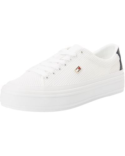 Tommy Hilfiger Vulc Monotype Trainer Cupsole - White