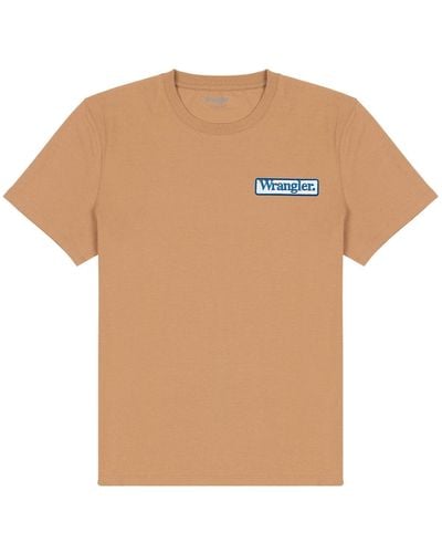 Wrangler Logo Tee T-shirt - Natural