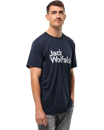 Jack Wolfskin Brand T M T-Shirt - Blau