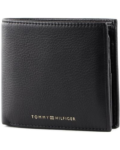 Tommy Hilfiger TH Premium Leather CC Flap and Coin Black - Noir