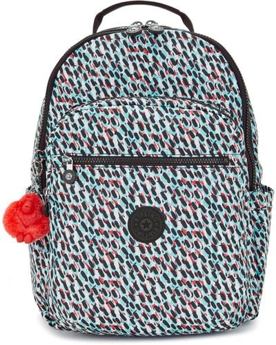 Kipling Backpack Seoul Abstract Large - Blue