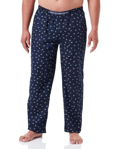 Emporio Armani Pyjama tissé pour Pantalon de survêtement - Bleu