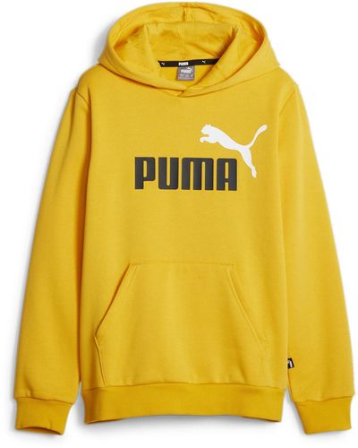 PUMA Ess+ 2 Col Big Logo Sweater Cache-épaules - Jaune