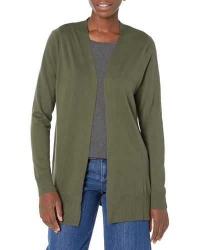 Amazon Essentials Lightweight Open-Front Sweater Strickjacke - Grün