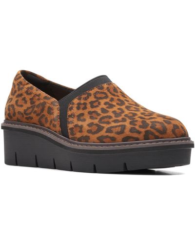 Clarks Airabell Mid Leopard Print 11 B - Brown