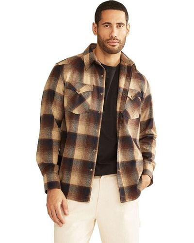Pendleton Long Sleeve Classic-fit Canyon Shirt - Brown