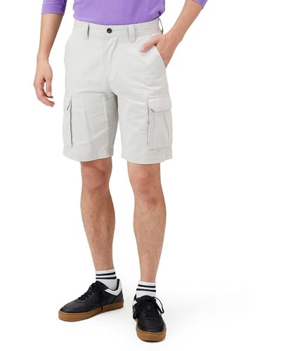 Amazon Essentials Pantalón Corto Tipo Militar de Ajuste Clásico Hombre Standard - Gris