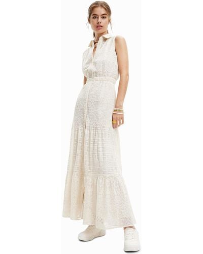 Desigual Vest_Moon 1001 Vestido - Blanco