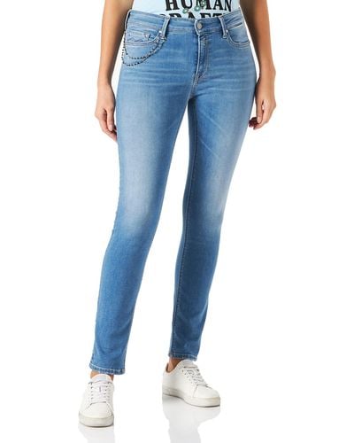 Replay Luzien Rose Label Jeans - Blue